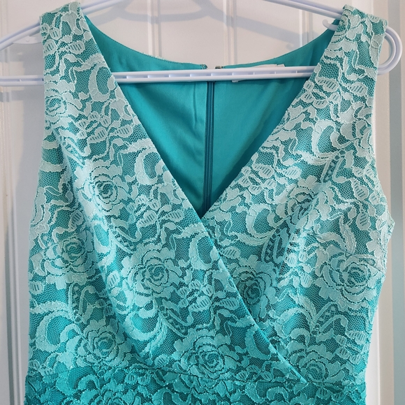 Ricki's Teal Lace Midi Dress - Picture 2 of 4